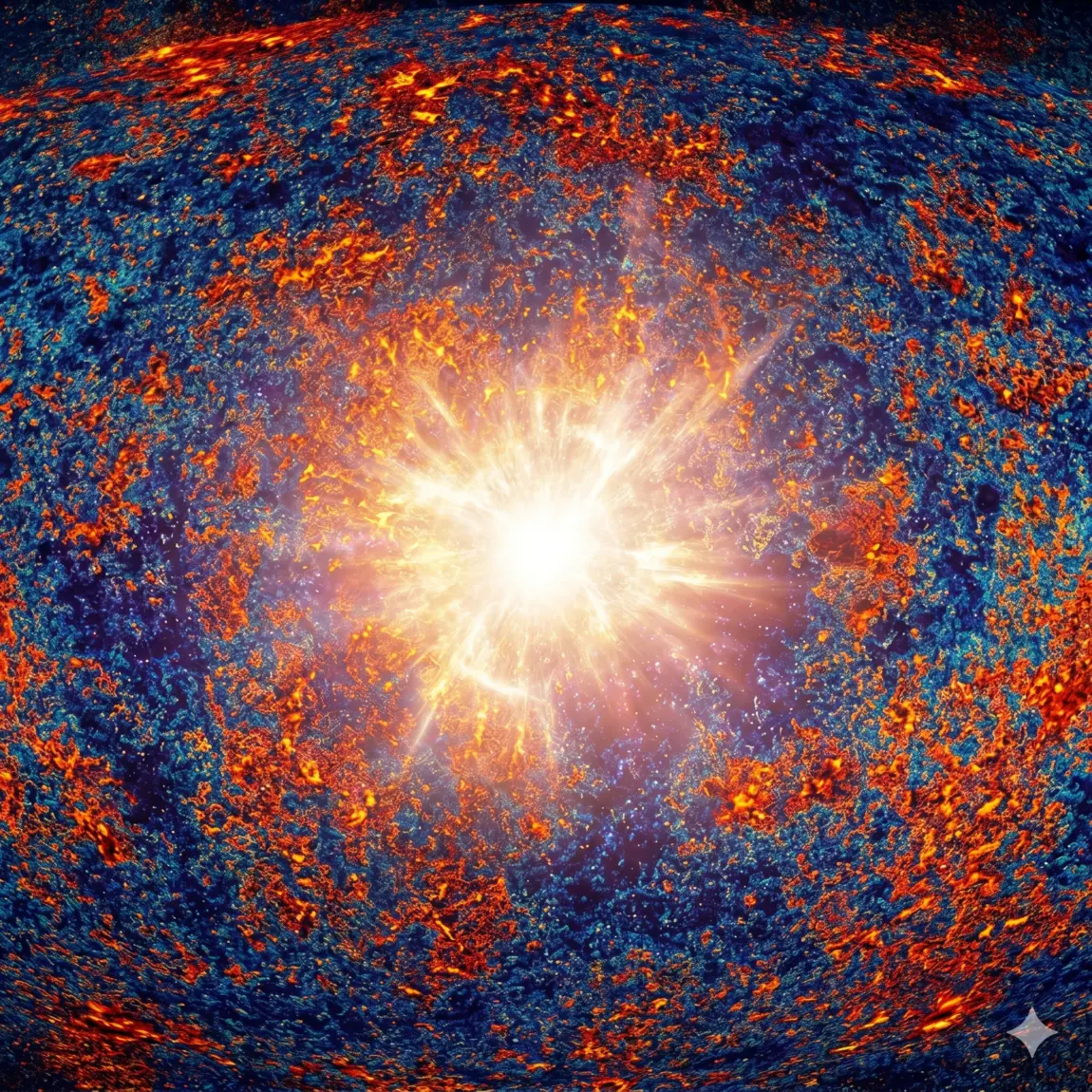 Visualisation artistique du Big Bang et de l'expansion de l'univers
