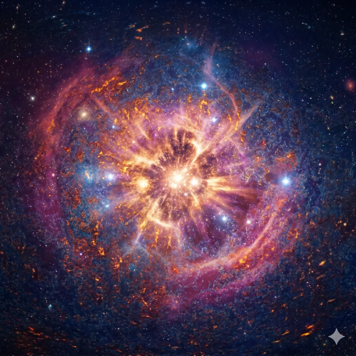 Nébuleuse gazeuse, berceau de formation de nouvelles étoiles